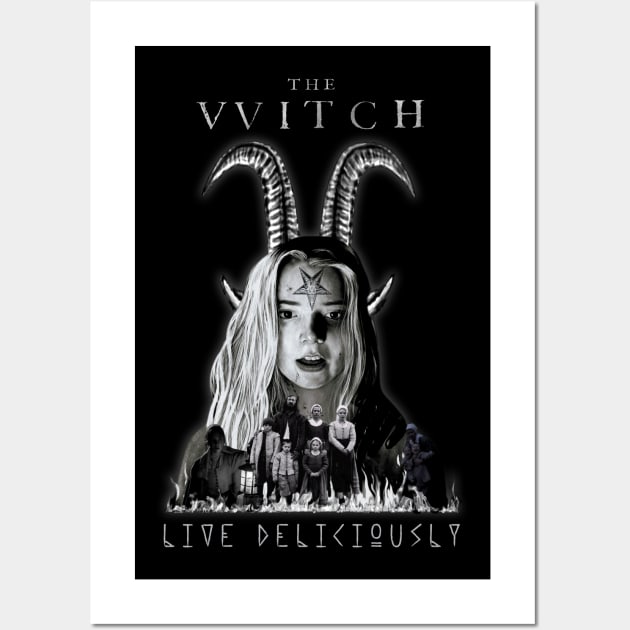 The VVIitch - Live Deliciously Wall Art by The Dark Vestiary